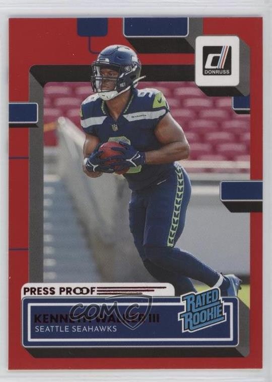 2022 Panini Donruss Rated Press Proof Red Kenneth Walker III #318 Rookie RC 1c2p