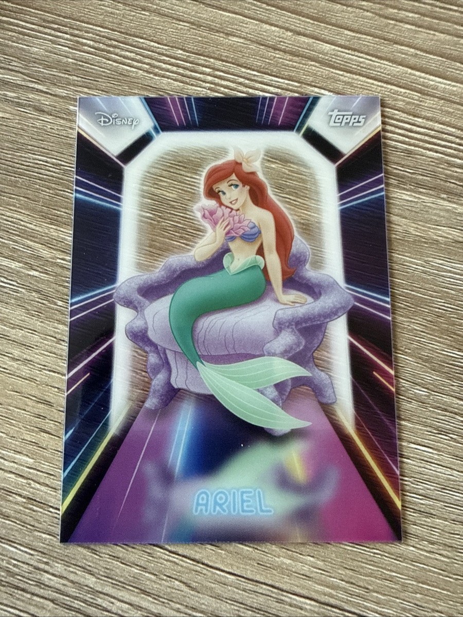 2026 Topps Disney Neon Ariel #NPL-3 Illuminated Neon Lights PETG