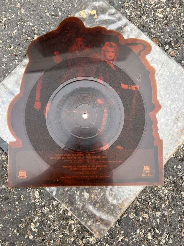 ROCK GODDESS I Didn't Know I Loved You 7" SHAPED PICTURE DISC NWOBHM 1984 UK Foto 2 de 2