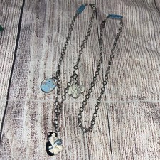 Webkinz Charm Necklace Lot 2 16in Necklaces 3 Charms Cat Elephant Hippo
