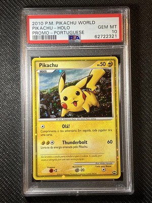 2010 Pokemon Pikachu World Collection 7-11 Green PSA 10 True