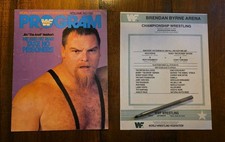 WWF  Program #134 with Match Card Jim Neidhart East Rutherford, NJ January 1987