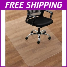 Clear PVC Office Floor Mat - 45"x53" for Scratch Protection & Easy Cleaning