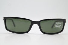 Vintage Sunglasses Persol 2722-S Black Silver Square