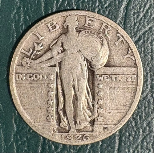 1926 S Standing Liberty Quarter 90% Silver *NO RESERVE!*