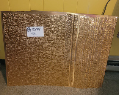 13+ HAMMERED COPPER BACKSPLASH PANELS Brand New! Fasade 18 x 24