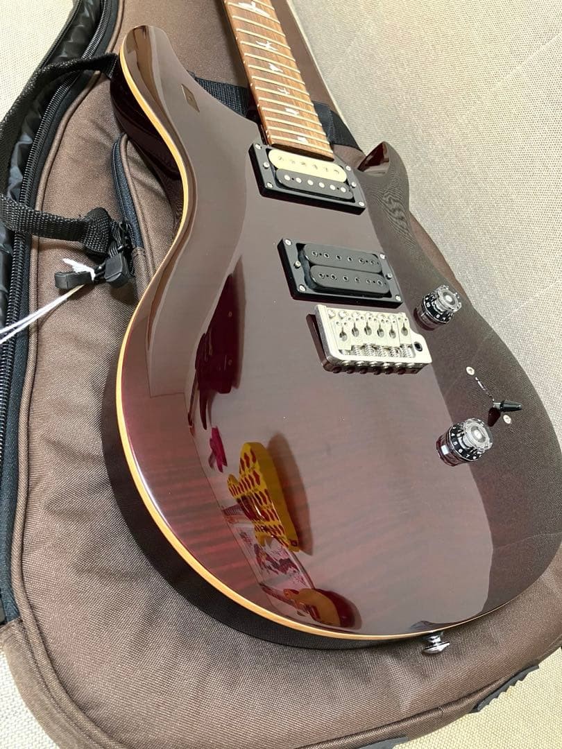 PRS SE Custom24 Black Cherry Electric Guitar Used with Case NM