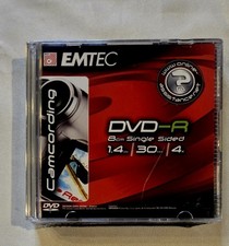 NEW 3 Pack Emtec Handycam DVD-R Mini Discs 1.4GB 30 Min Single Sided
