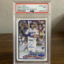 PSA 9 Jonny Deluca 2024 Topps 35th Anniversary Auto