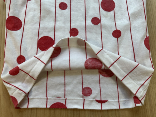 vintage 80's womens polka dot stripe SLEEVLESS TOP dream weaver BOAT NECK COLLAR - Picture 6 of 20