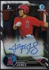 2016 Bowman Chrome Jahmai Jones Auto Rookie Anaheim Angels