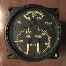 Garwin Engine Triple Gague, 12 or 24volt,  pn-G800