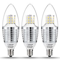 (3 Pack) Led Candelabra Bulb, 7w Daylight White 6000k Lohasâ® Led Candle Bulbs, on sale (3 Pack) Led Candelabra Bulb, 7w Daylight White 6000k Lohasâ® Led Candle Bulbs, on sale