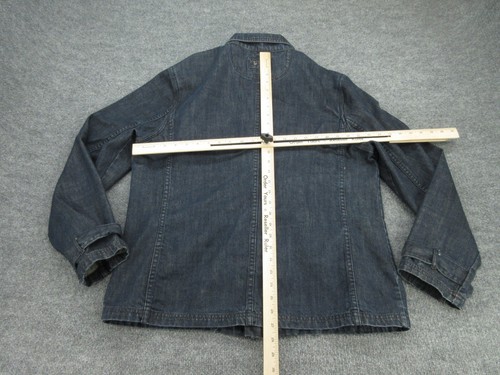 Converse Jacket Mens Large Blue Full Zip Button Denim Skater Trucker Adult L - Picture 7 of 11