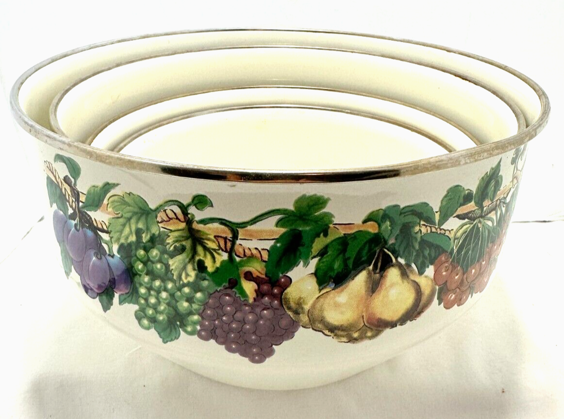 Vintage Tabletops Unlimited Cookware Enamelware Vitroceramic Mixing