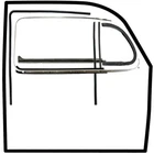 Vw Bug Door Rubber F/Roll Up Window, U Channels, Door & Vent Seals 7/1968-1979
