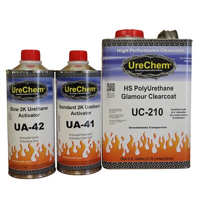 Gallon 2K (HS) Glamour PolyUrethane Clear Clearcoat Paint Kit