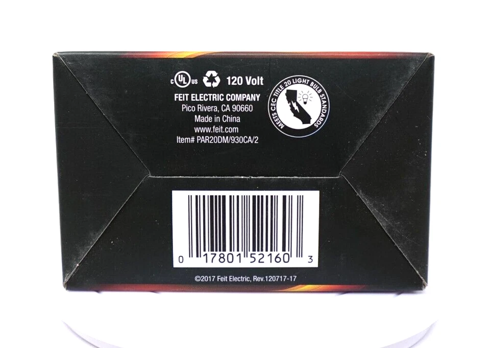Feit Electric Light Bulb PAR20DM/930CA/2 120V 5W 3000K PAR20 LED - Image 4 of 4