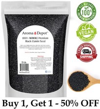 2 lbs. Black Cumin Seeds NIGELLA SATIVA Black Seed Herbs Kalonji Comino Negro