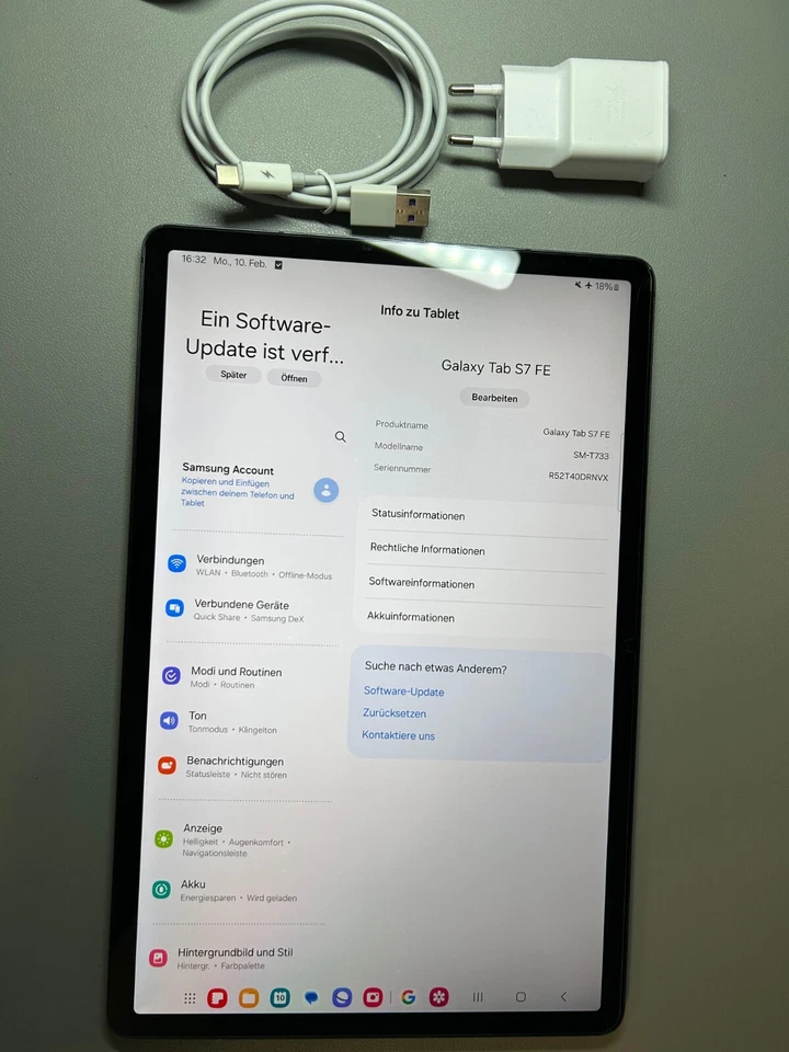 Samsung Galaxy Tab S7 FE · 64GB · Wi-Fi, Foto 3 von 5