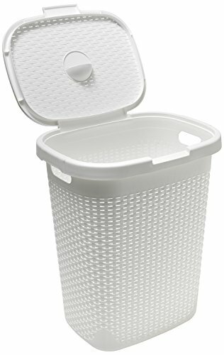 Корзина для белья Addis из искусственного ротанга объемом 50 литров, бязевый крем, 50 литров