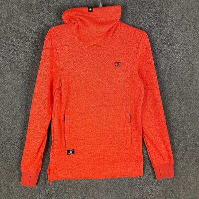 DC Sweatshirt Men's Medium Pullover Knit Orange Resistance Series 100% Polyester