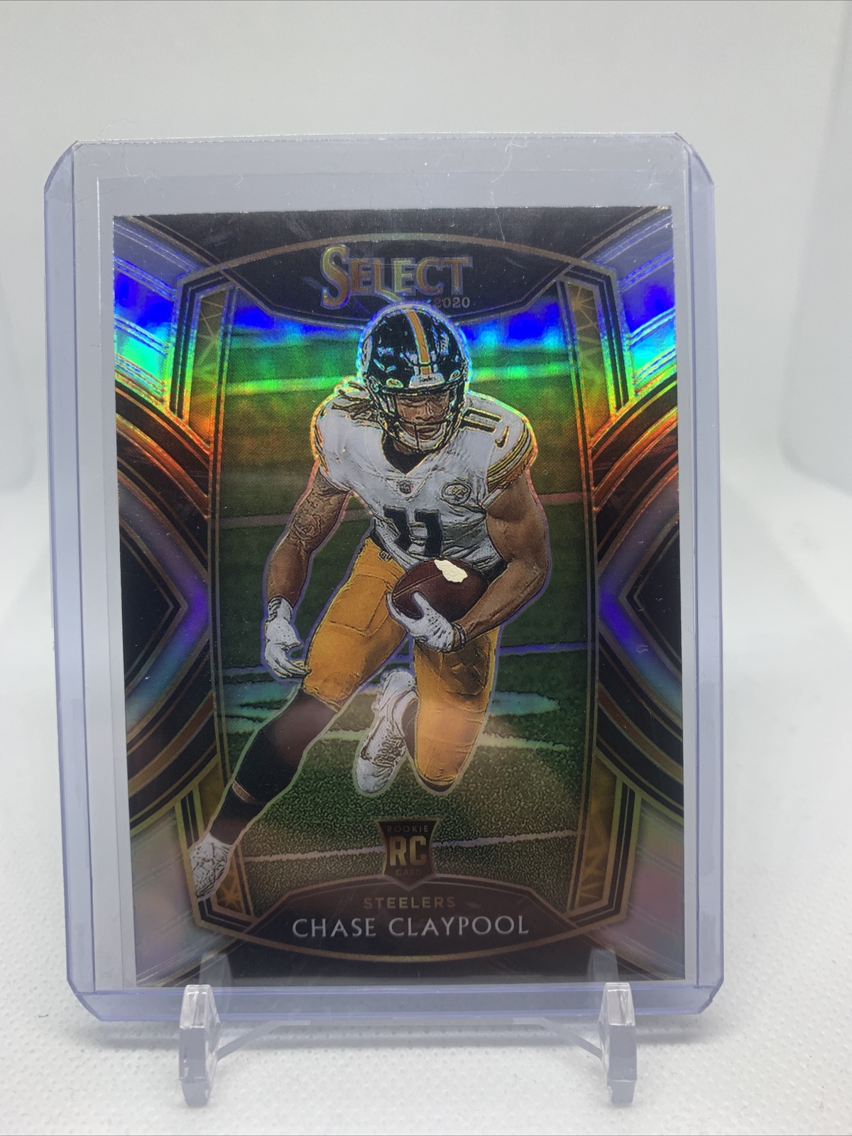 2020 Select CHASE CLAYPOOL ROOKIE SILVER PRIZM Club Level SSP #270 Steelers