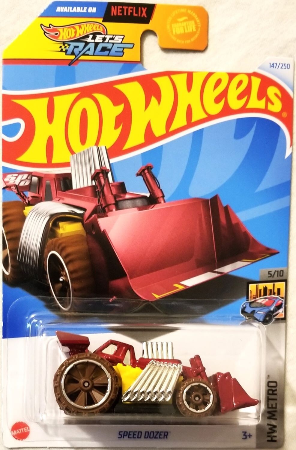 Hot Wheels - 2024 HW Metro 5/10 Speed Dozer 147/250 (BBHTF03)