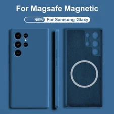 For Samsung Galaxy S25 24 23 22 Ultra Original Liquid Silicone Soft Case Cover