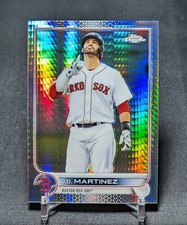 J.D. Martinez Prism Refractor 2022 Topps Chrome Baseball Card #67 Boston Red Sox
