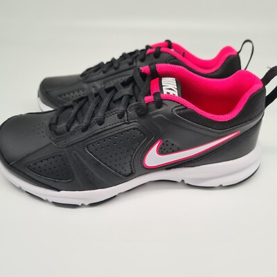 Nike Turnschuh Halbschuh Gr. 39 Schwarz Ton Logo weiß pinke Details (6111) NEU