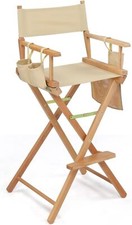 31" Height Tall Director Chair Folding Artist Makeup,Support 250 lbs,Cup Holder