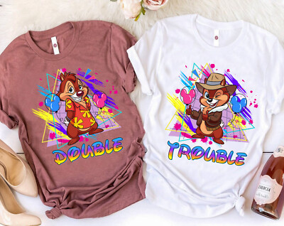 Disney Vintage Chip n Dale Double Trouble Shirt Unisex Adult Kid Shirt 320111044