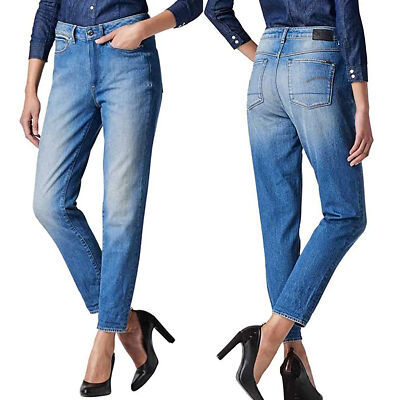 G-STAR RAW Damen Jeans Hose 3301 90's Tapered WMN Gr. W25 L30 Blau NEU