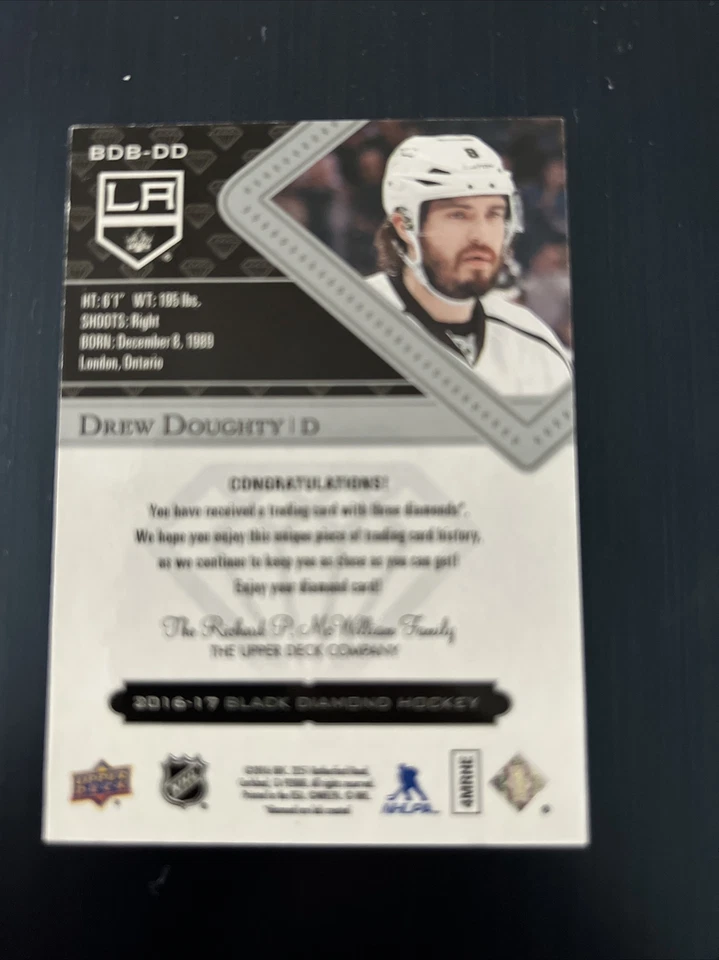 2016-17 Black Diamond Drew Doughty Diamond Relics Triple Diamond BDB-DD - Image 3 of 4