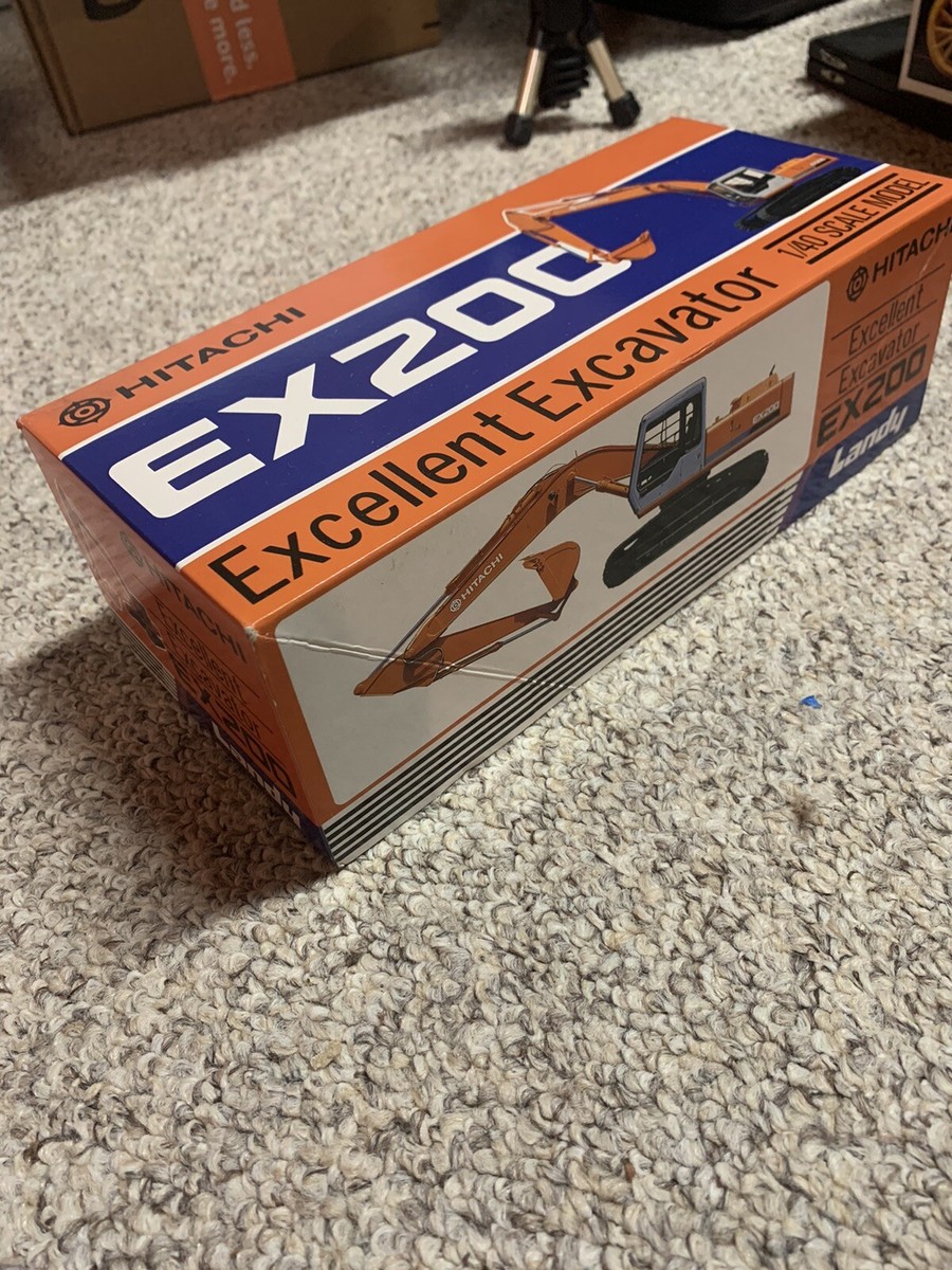 新品 HITACHI EX200 1/40 SCALE MODEL Landay 1/40 Scale HITACHI ZAXIS 200 Hydraulic Excavator Diecast