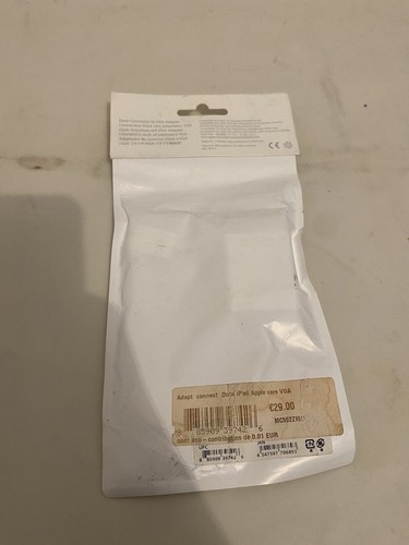 Adaptateur Dock iPad vers VGA Blanc MC552ZM/B - Officielle - Neuf - Photo 3/5