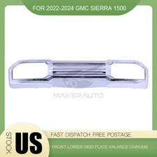 Front Bumper Lower Skid Plate Valance Chrome 84878749 For 22-24 GMC Sierra 1500