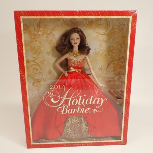 Mattel 2014 Holiday Barbie Collector Doll BDH35 Brunette New w/Original Box E32