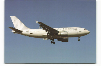 Postcard Airline WHITEJET AIRWAYS PR-WTA A310-304 AUC1.