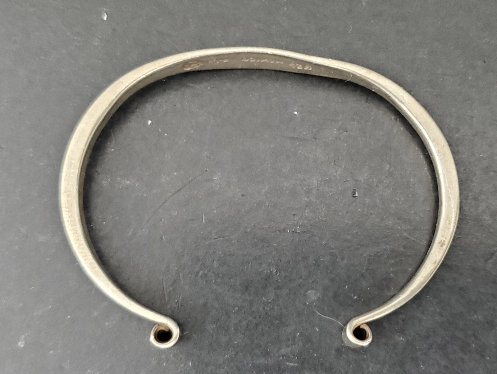 4 Open Cuff Design Solid Sterling Bangle Type Bra… - image 9