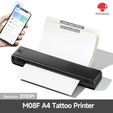 Phomemo M08F Bluetooth Tattoo Stencil Printer Thermal For Phone Tablet & PC