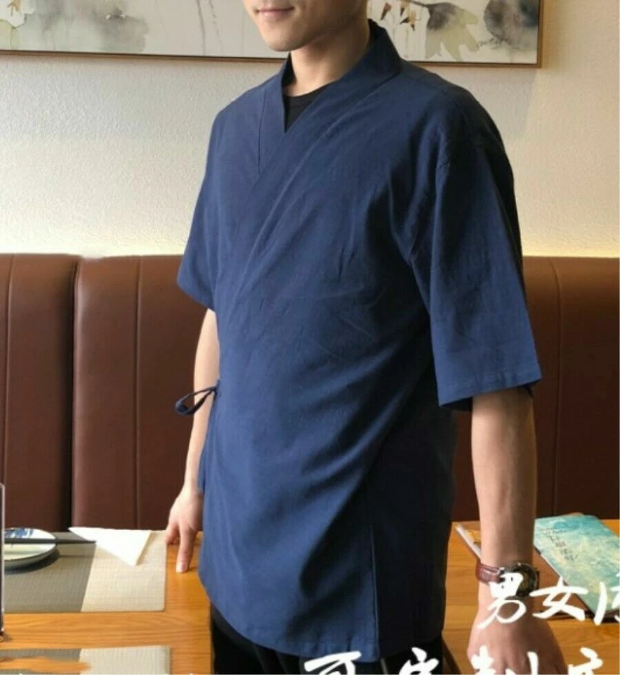 Happi Sushi Chef Coat Serving Short Kimono Sushi Chef Jacket Hotel Uniform Hot - Image 3 of 4
