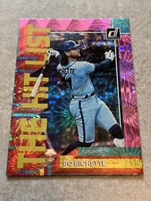 2022 Donruss The Hit List Pink Fireworks #THL-5 Bo Bichette MLB Blue Jays