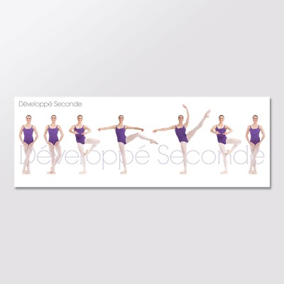 Ballet Dance Poster: Développé Seconde (Ballerina) + BONUS lucky