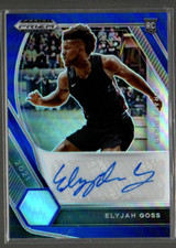 2021-22 Prizm Draft Picks Draft Picks Prizms Blue #47 Elyjah Goss Auto /149