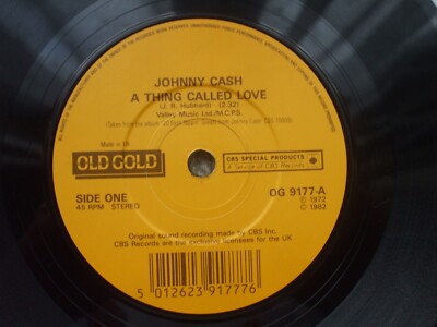 Johnny Cash - A Thing Called Love / One Piece At A Time - EX- 45  - OG 9177