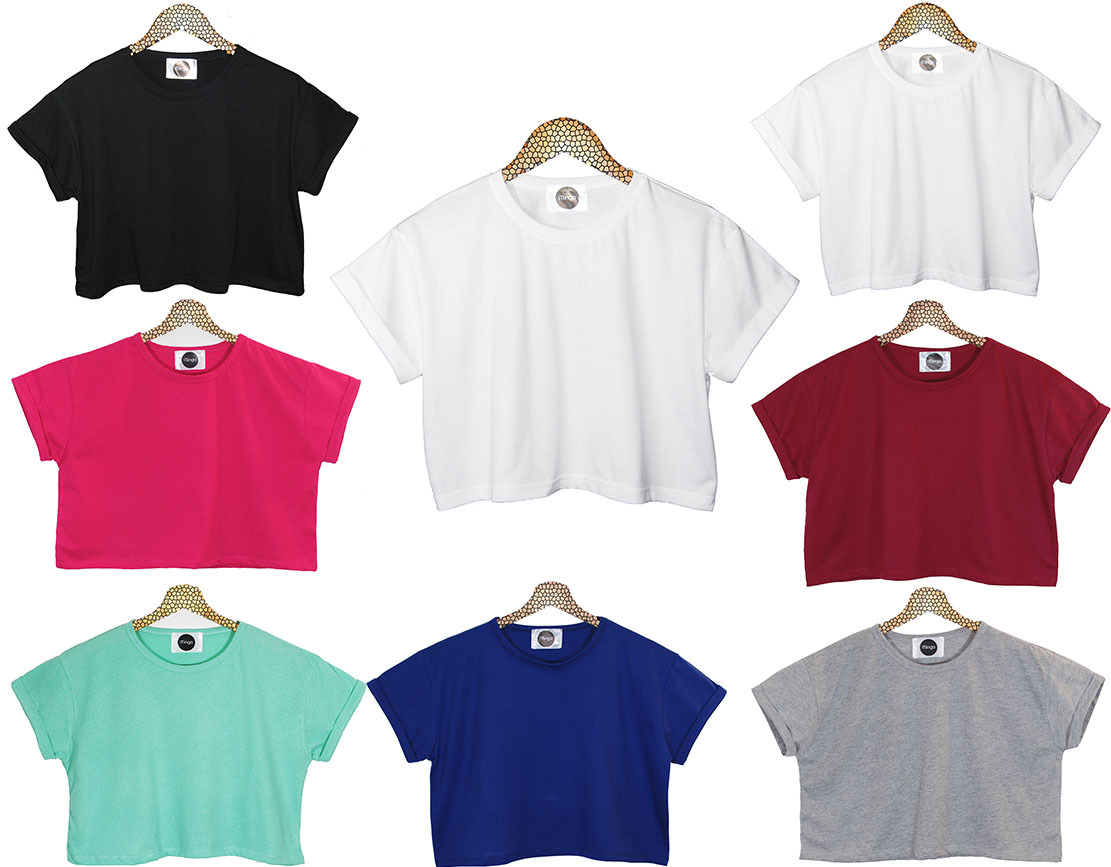 plain crop tee