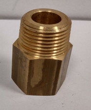 Brass Straight Adapter 3/4" BSPP Female x 3/4" NPT Male