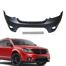 Labwork Primed Front Bumper Cover For 2011-2016 Dodge Journey fog lamp holes